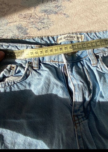 Addax Mavi Düğmeli Kadın Midi Jean - Görsel 5