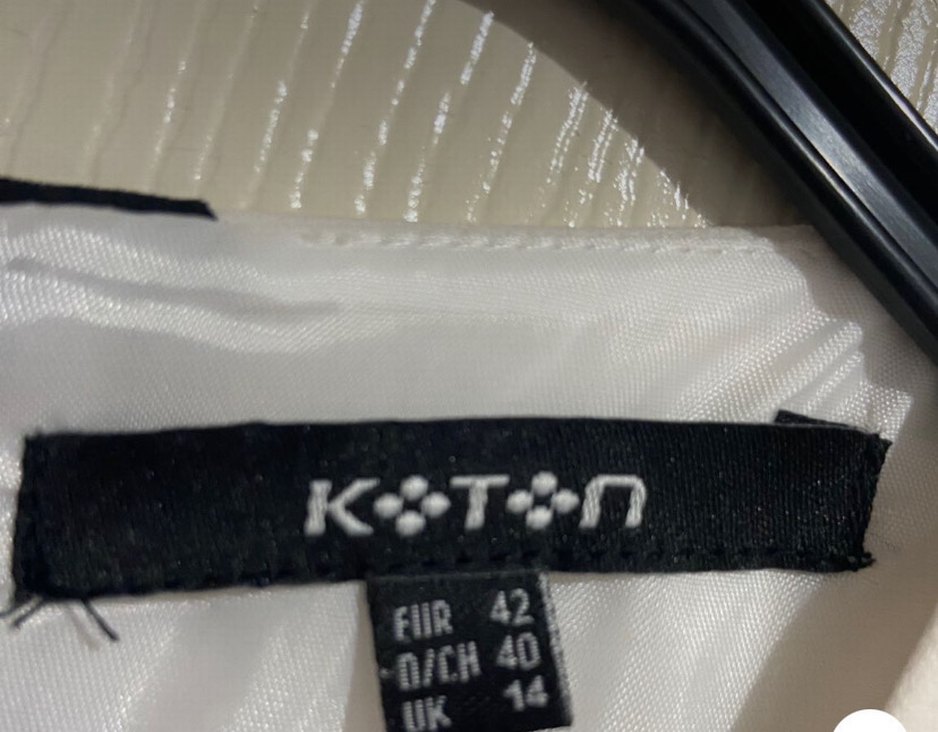 Kısa Kollu Beyaz Midi Elbise - Görsel 5