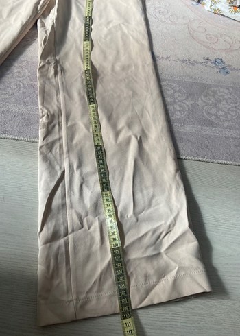 Bej Midi Kadın Kumaş Pantolon - Görsel 3