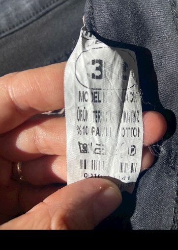 Kadın Siyah Kuşaklı Midi Boy Jean - Görsel 6