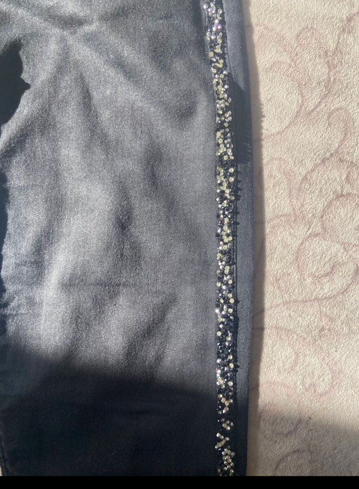 Kadın Siyah Kuşaklı Midi Boy Jean - Görsel 5