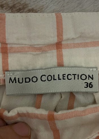 Kız Çocuk Bej Kareli Keten Elbise - Görsel 4