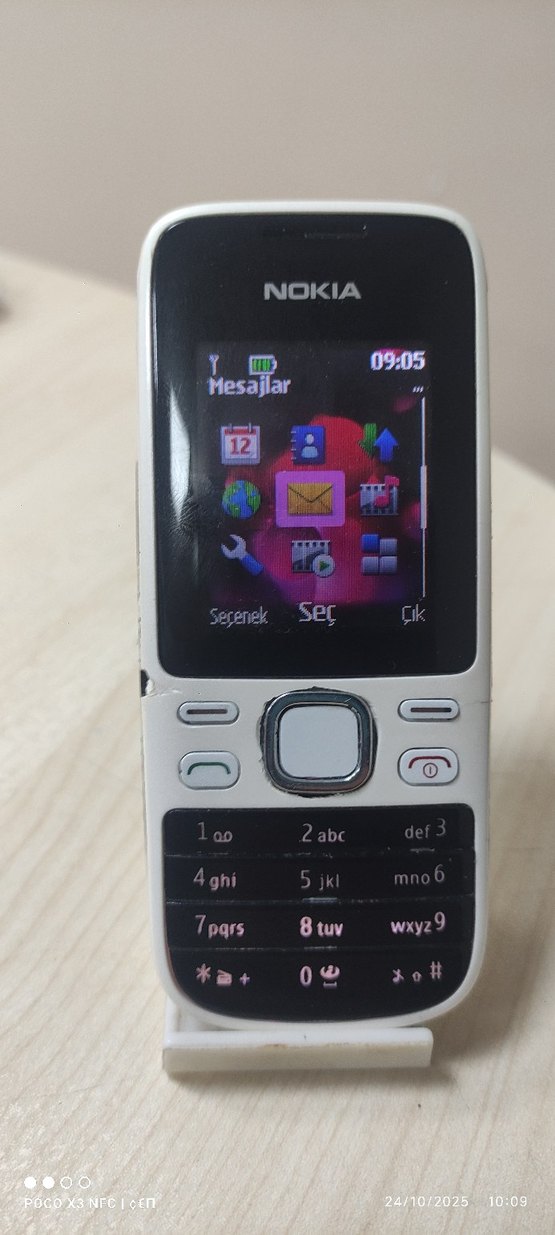 Beyaz Klasik Tuşlu Telefon - Görsel 5