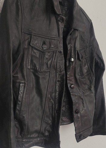 %100 Deri bayan mont - Görsel 10