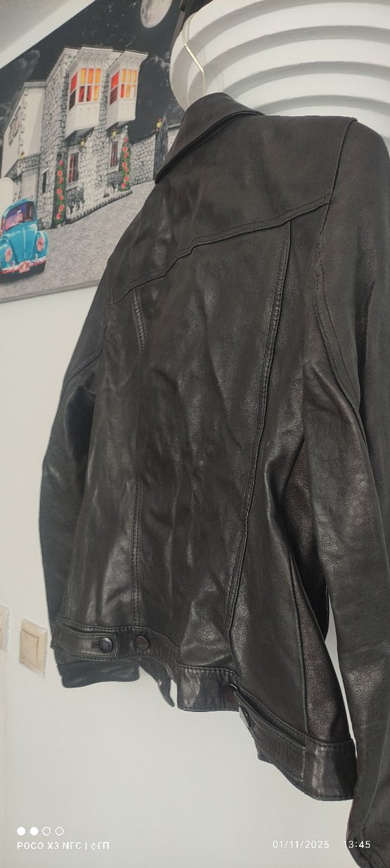 %100 Deri bayan mont - Görsel 2