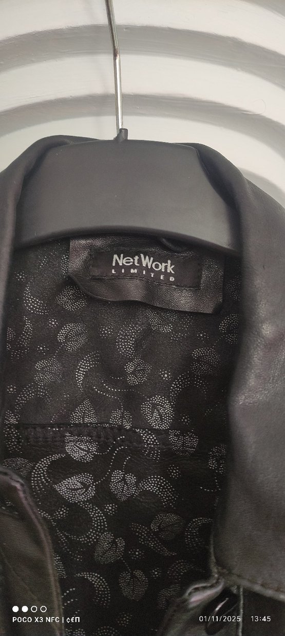 %100 Deri bayan mont - Görsel 3