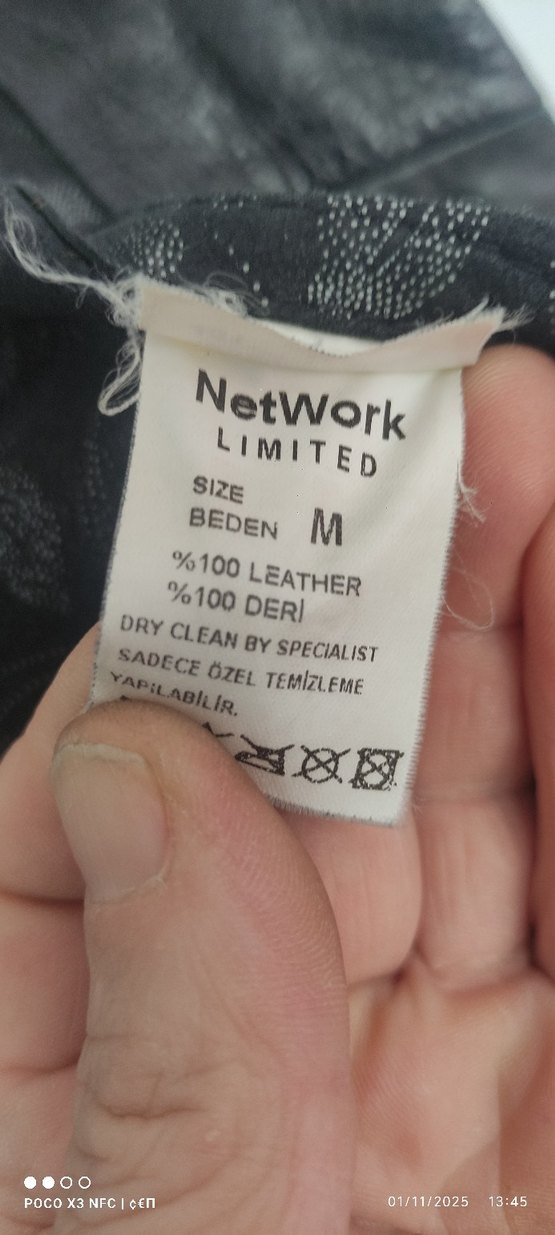 %100 Deri bayan mont - Görsel 4