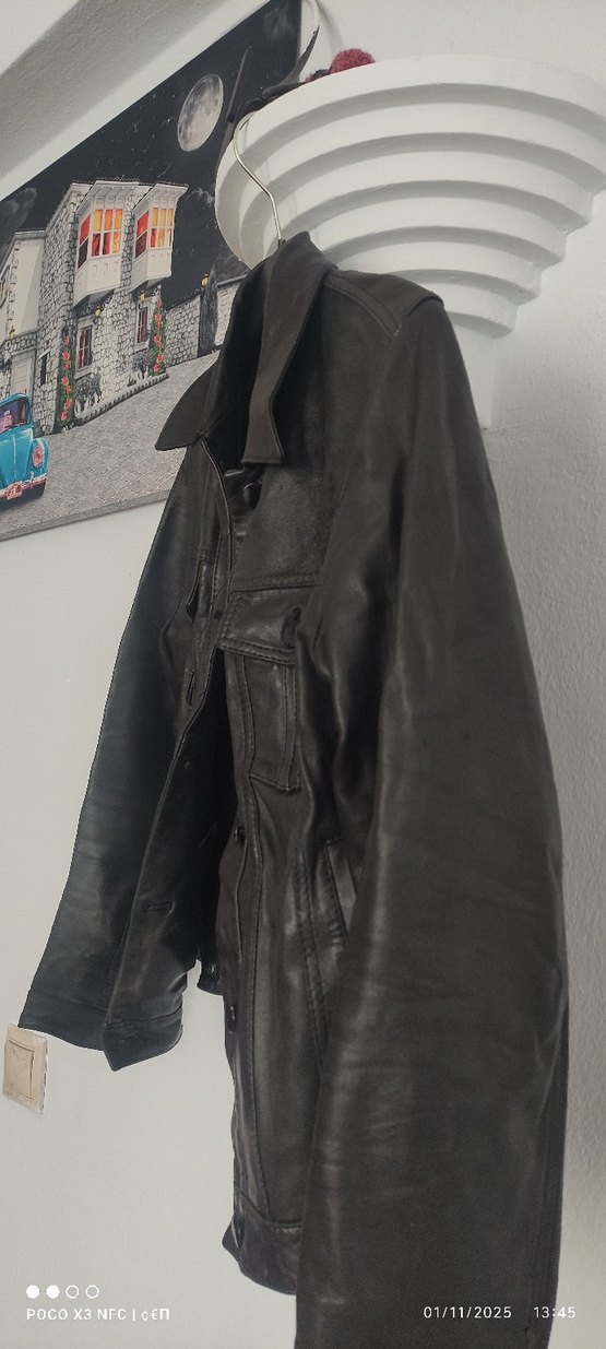 %100 Deri bayan mont - Görsel 5