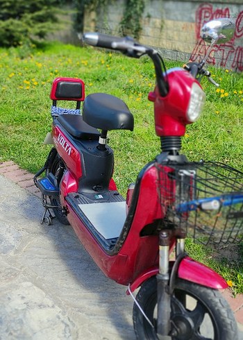 Kırmızı Volta Elektrikli Çocuk Scooterı - Görsel 12