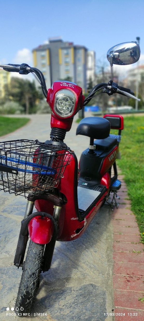 Kırmızı Volta Elektrikli Çocuk Scooterı - Görsel 3