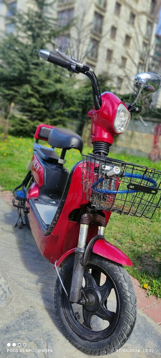 Kırmızı Volta Elektrikli Çocuk Scooterı - Görsel 4