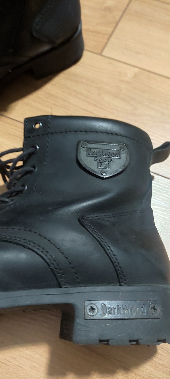 Siyah Deri Bağcıklı Gotik Erkek Bot - Görsel 4