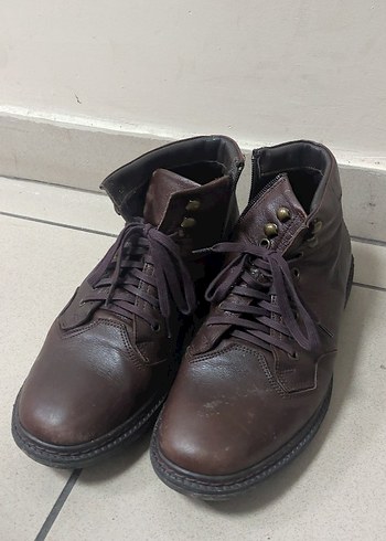 Klasik Kahverengi Deri Erkek Botları - Görsel 3