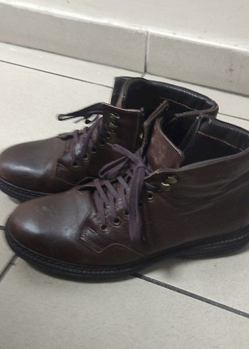 Klasik Kahverengi Deri Erkek Botları - Görsel 6