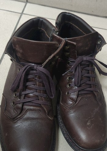 Klasik Kahverengi Deri Erkek Botları - Görsel 5