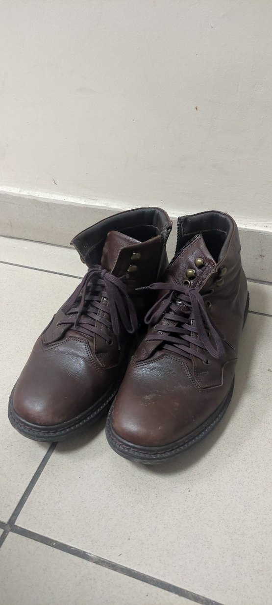 Klasik Kahverengi Deri Erkek Botları - Görsel 3