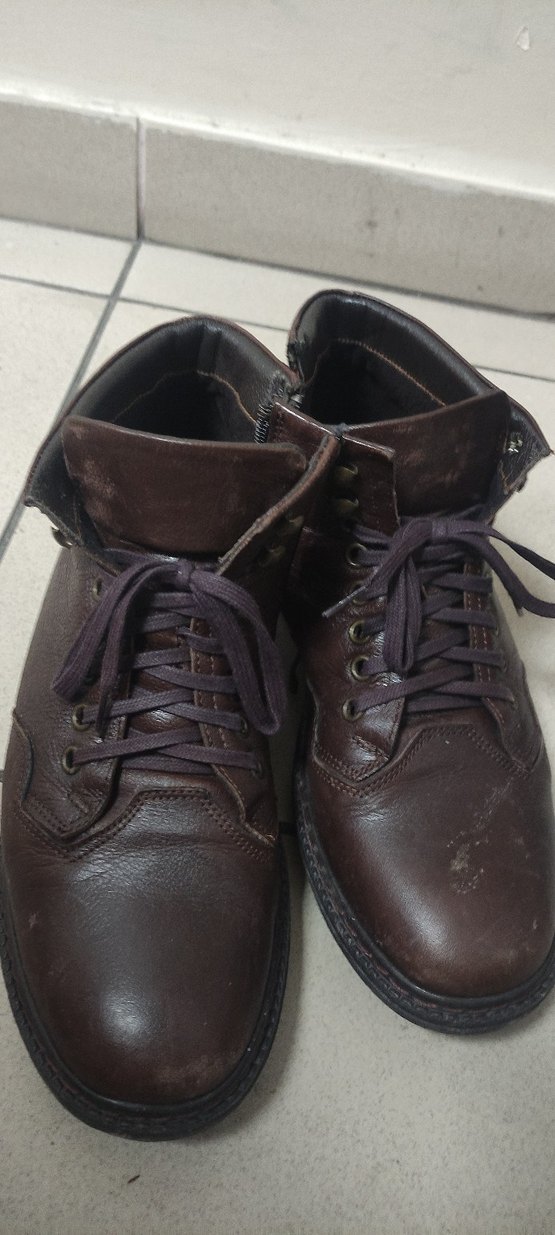 Klasik Kahverengi Deri Erkek Botları - Görsel 5