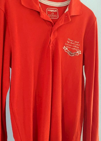 Uzun Kollu Polo Yaka Tişört - Görsel 2