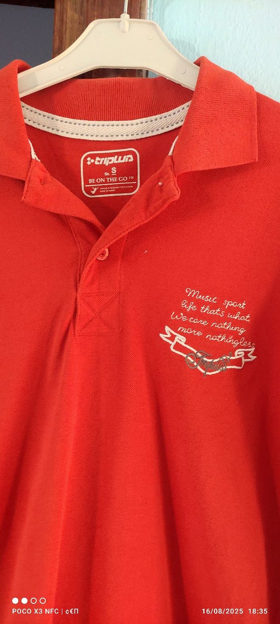 Uzun Kollu Polo Yaka Tişört - Görsel 4