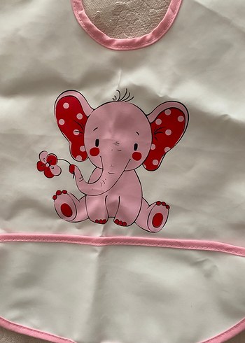 Pembe Baskılı Bebek Önlüğü - Görsel 3