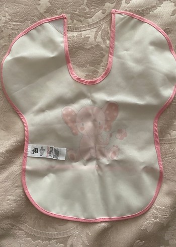 Pembe Baskılı Bebek Önlüğü - Görsel 2