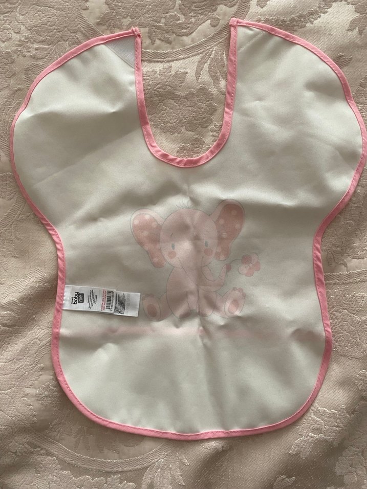 Pembe Baskılı Bebek Önlüğü - Görsel 2