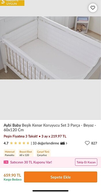 Beşik kenar koruyucu