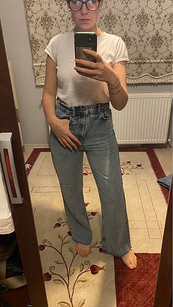 Wide leg jean - Görsel 3