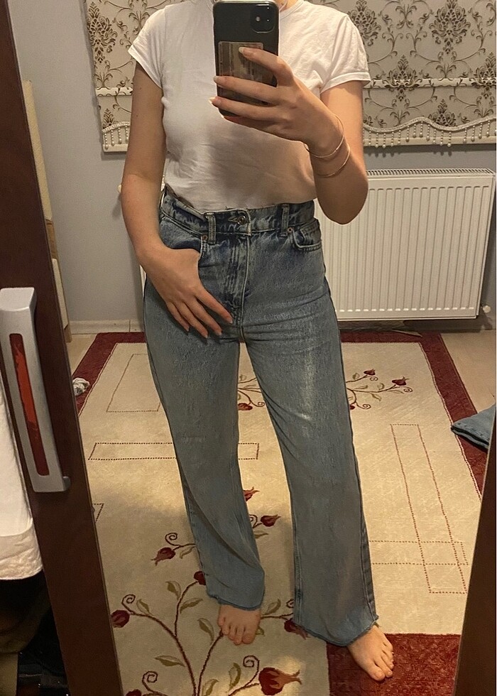 Wide leg jean - Görsel 3