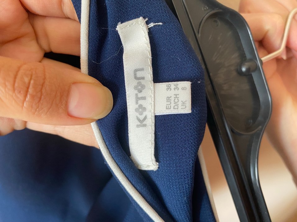 Mavi Midi  Eteği, Kemerli, Ofis Şıklığı - Görsel 3