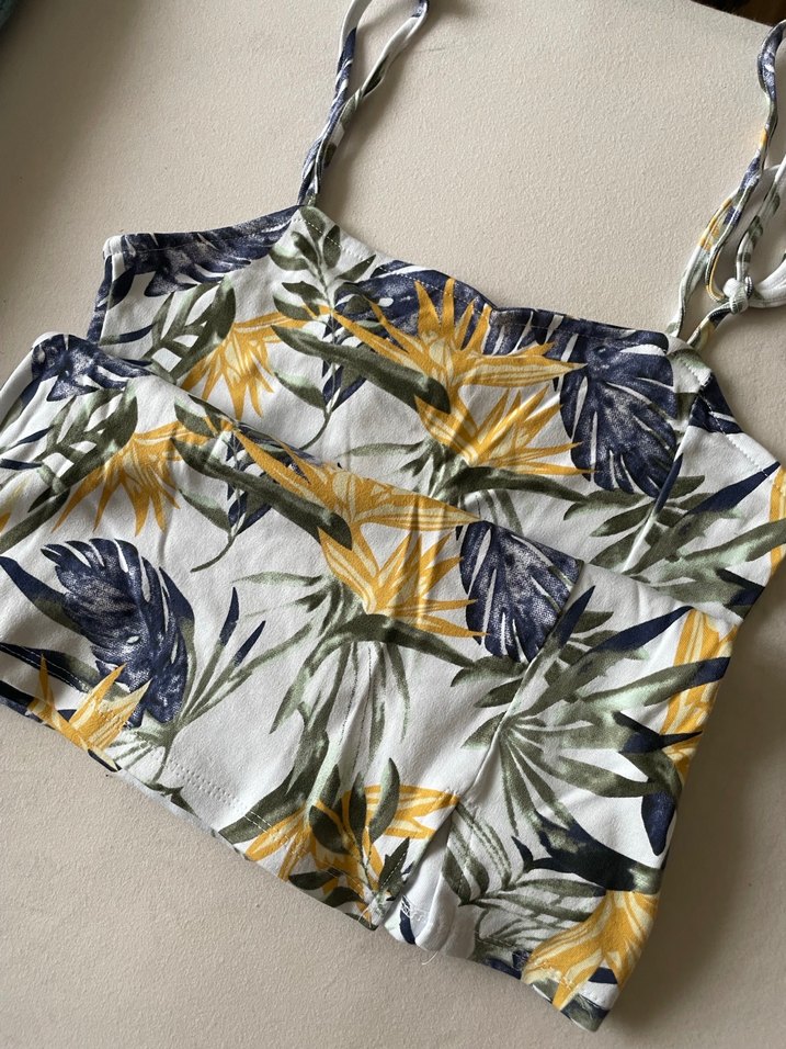 Bohem Midi Desenli Straplez elbise - Görsel 2