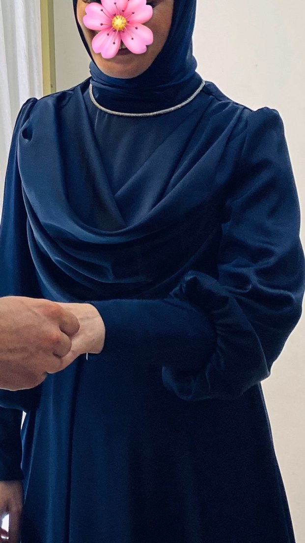 Lacivert abiye - Görsel 3