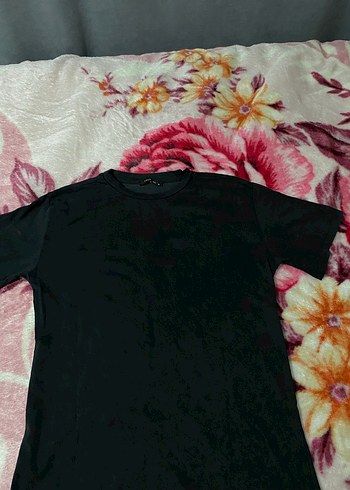 Siyah kadın Basic Kısa Kollu Tişört - Görsel 4