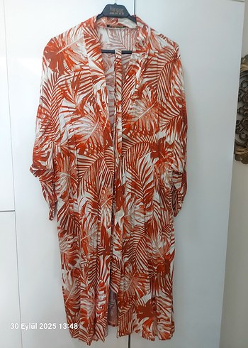 Bohem Tarzı Uzun Bağlamalı Kimono