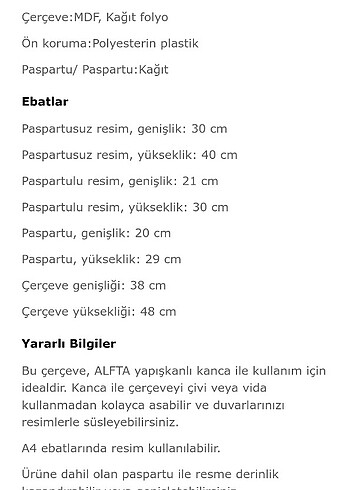 Ikea Ikea VIRSERUM çerçeve 