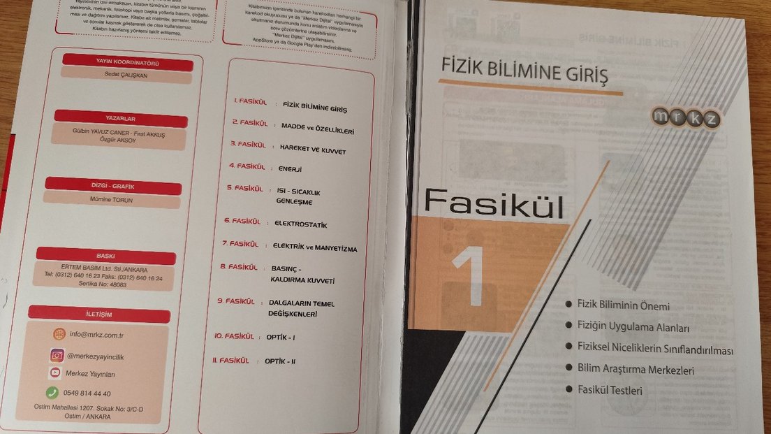TYT Fizik Konu Soru Fasikülleri Merkez Yayınları - Görsel 2