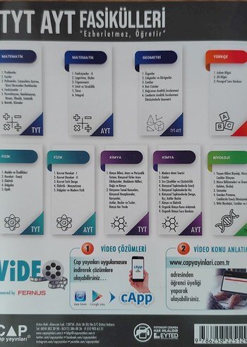 Kimya Video Anlatımlı Soru Fasikülü Çap Yayınları - Görsel 3