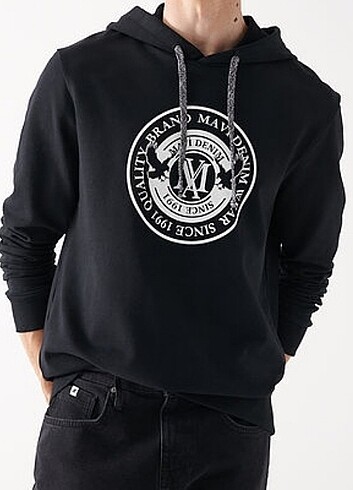 l Beden Mavi Orjinal sweatshirt