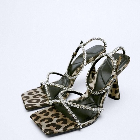 Zara Zara leopar topuklu