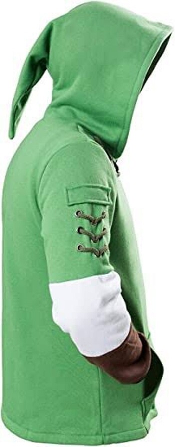 s Beden yeşil Renk Legend of zelda hoodie kapşonlu link