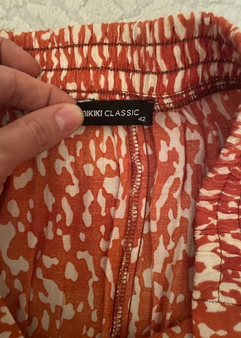 Bohem Tarz Midi yırtmaçlı Etek - Görsel 3