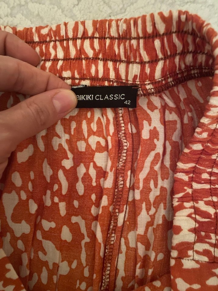 Bohem Tarz Midi yırtmaçlı  Etek - Görsel 3