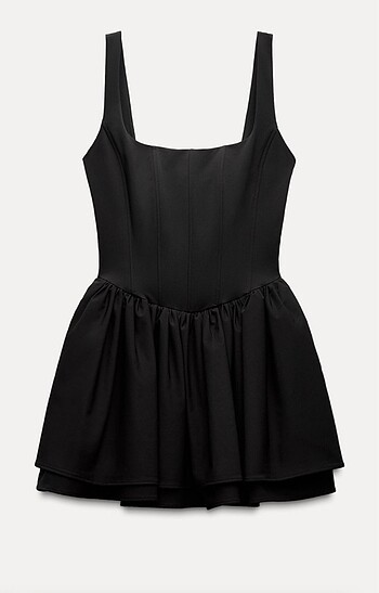 Zara Korse detay orijinal zara elbise