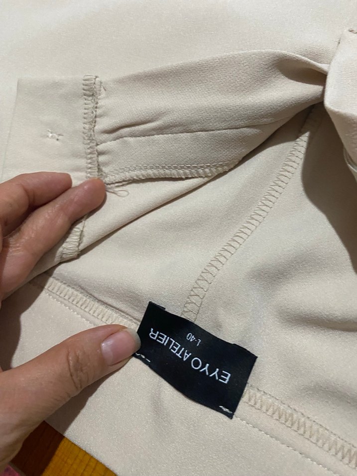 Bej Kadın Kumaş Pantolon - Görsel 3