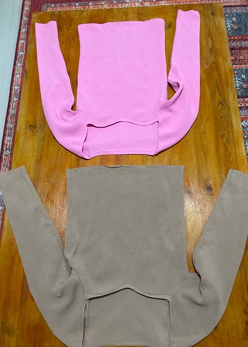 Pembe Kadın Uzun Kollu Triko Kazak - Görsel 4