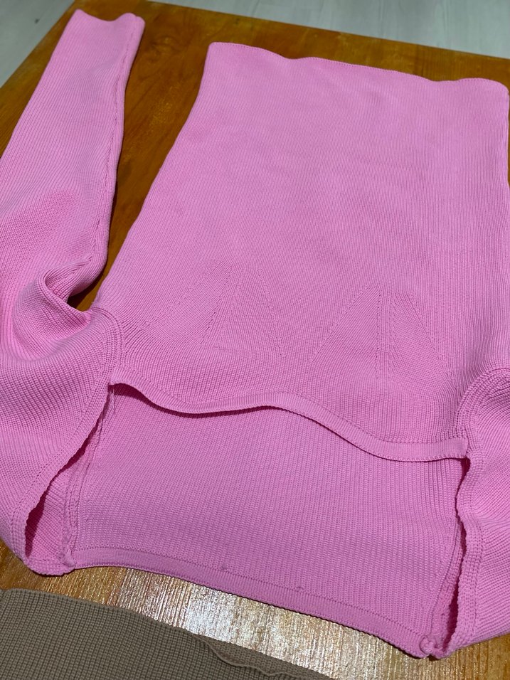 Pembe Kadın Uzun Kollu Triko Kazak - Görsel 2