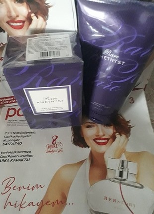 Avon rare amethyst parfüm seti 