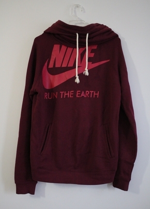Nike Kapüşonlu Bordo Sweat