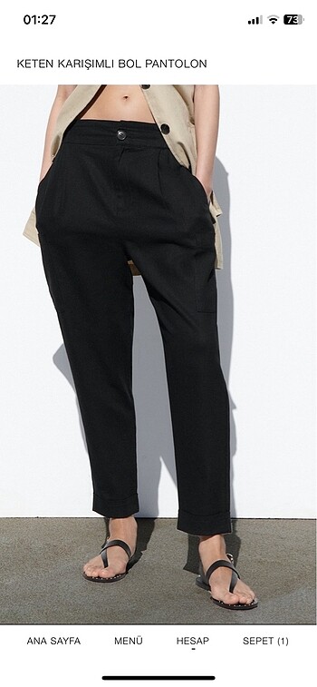 #zara #keten #pantolon