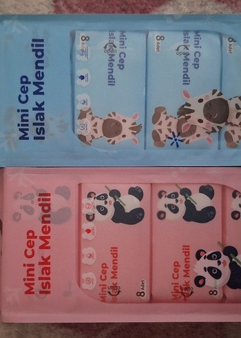 Mini Cep Islak Mendil 8'li Set